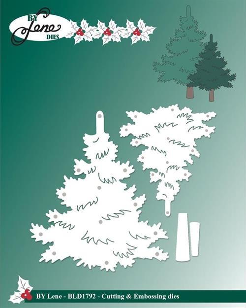 By Lene dies Fir tree Største 6,7x7,8cm